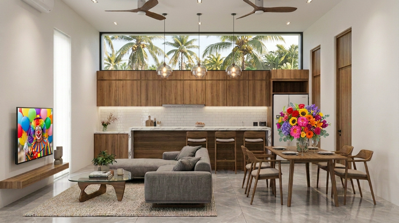 Villa Type D living room